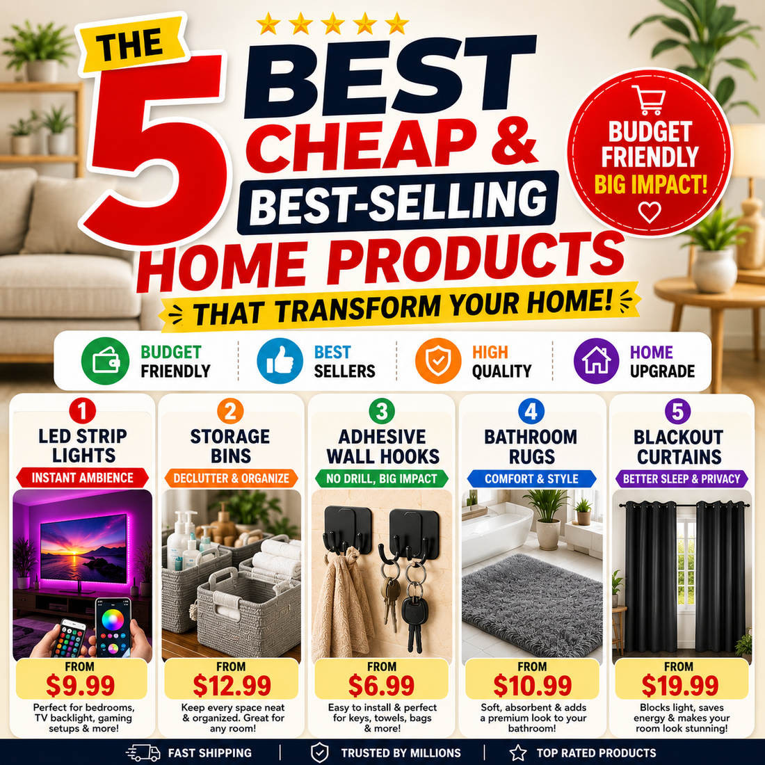 5 Best Cheap & Best-Selling Amazon Home Products That Actually Upgrade Your Home