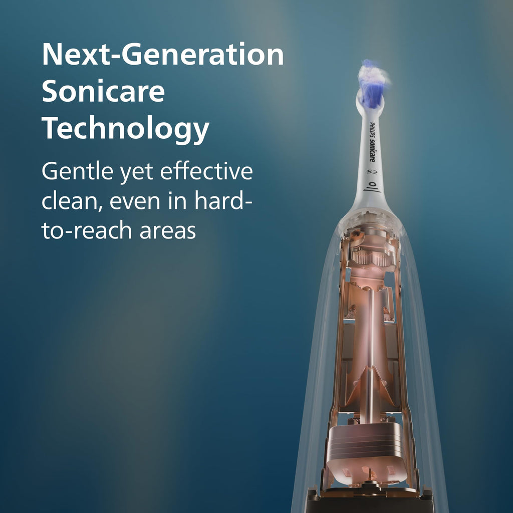 Philips Sonicare 5950 Series Electric Toothbrush, with Pressure Sensor, 6 Brushing Settings, SmarTimer, BrushPacer, 21-Day Runtime, Travel Case, Black, HX7131/03